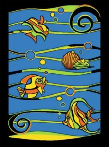 Dywan Weliro Rybki - Niebieski