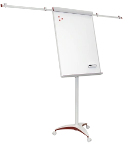 Flipchart mobilny biurowy PRO RED, z ramionami